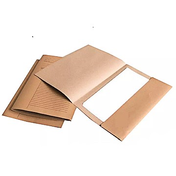 Brown Minutes File / Kraft Paper File 150gsm (100PCS/PKT)