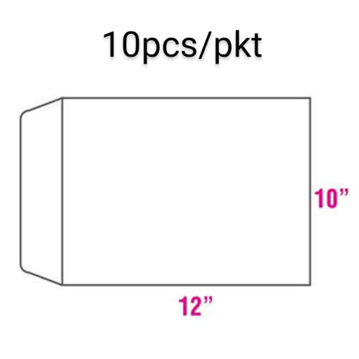 White Envelope 10" x 12" (10PCS/PKT)