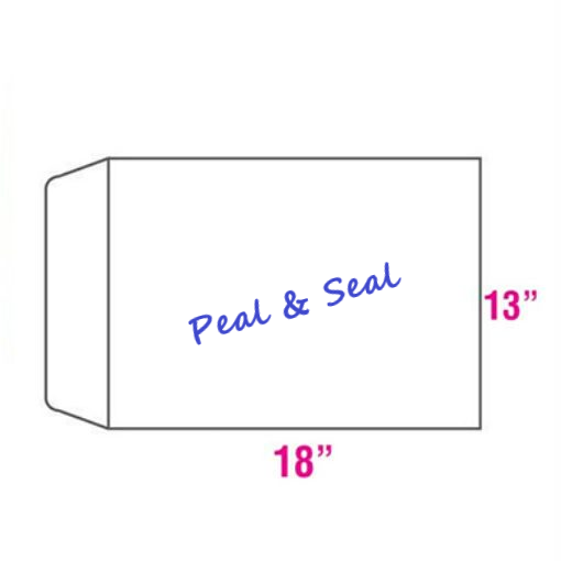 White Envelope Peal & Seal 13" x 18" (250PCS/BOX)