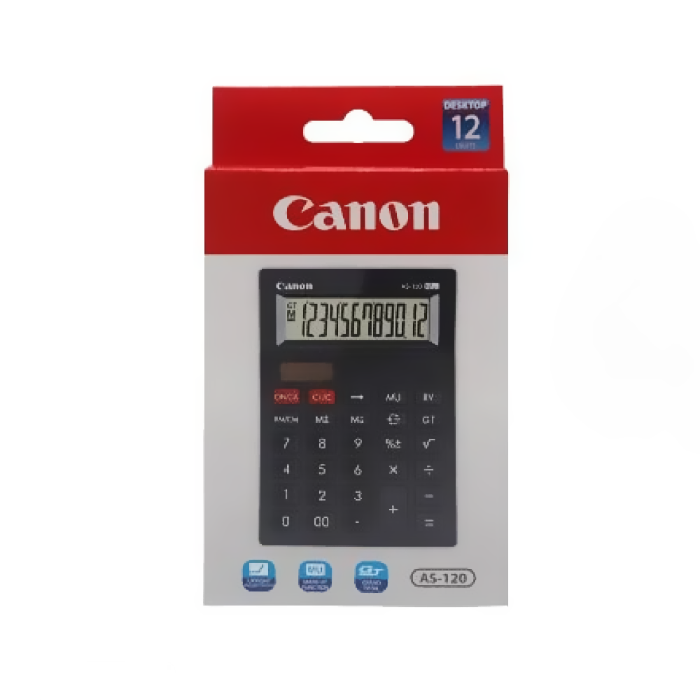 CANON AS-120II  12-DIGITS DESKTOP CALCULATOR 