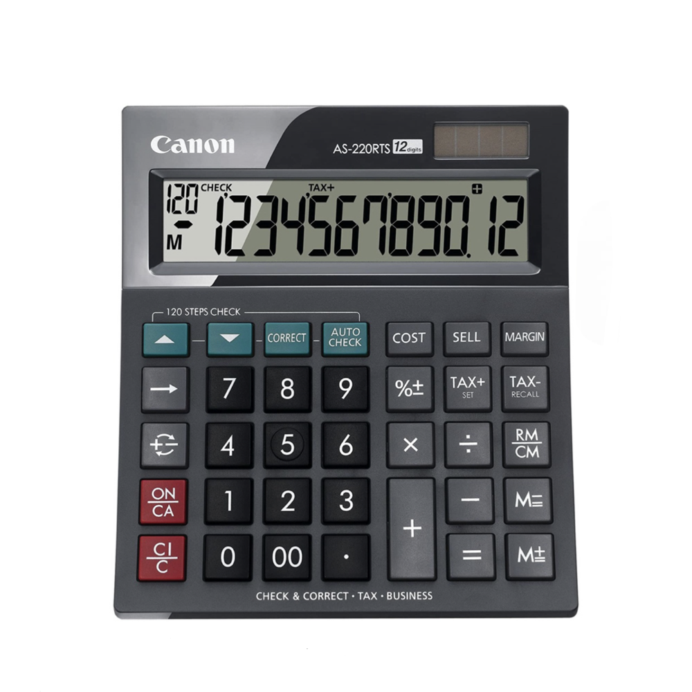 CANON AS-220RTS 12-Digits Desktop Calculator