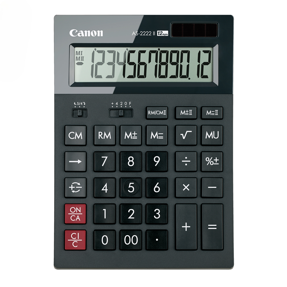 CANON AS-2222II 12-Digits Desktop Calculator