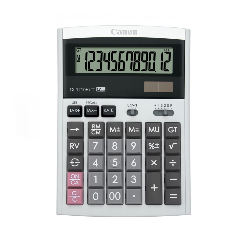 CANON TX-1210Hi III 12-Digits Desktop Calculator