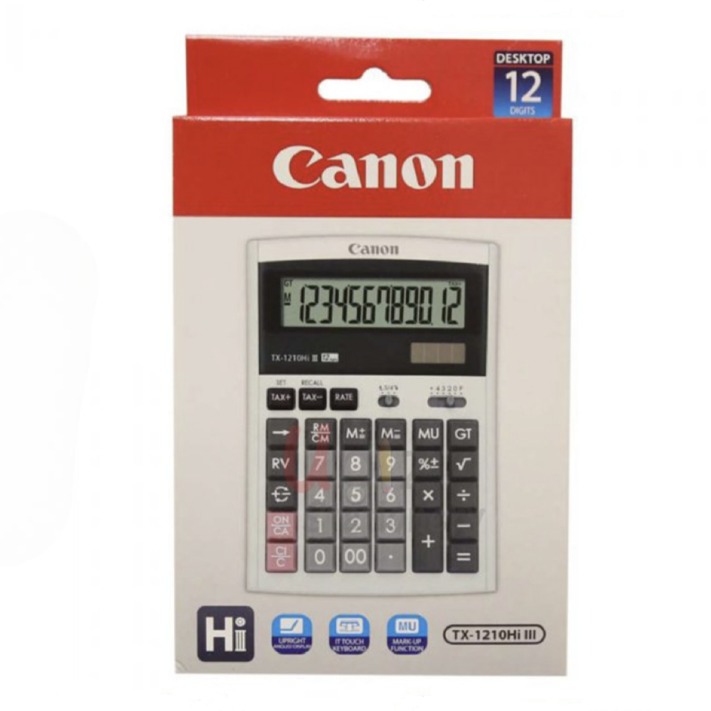 CANON TX-1210Hi III 12-Digits Desktop Calculator