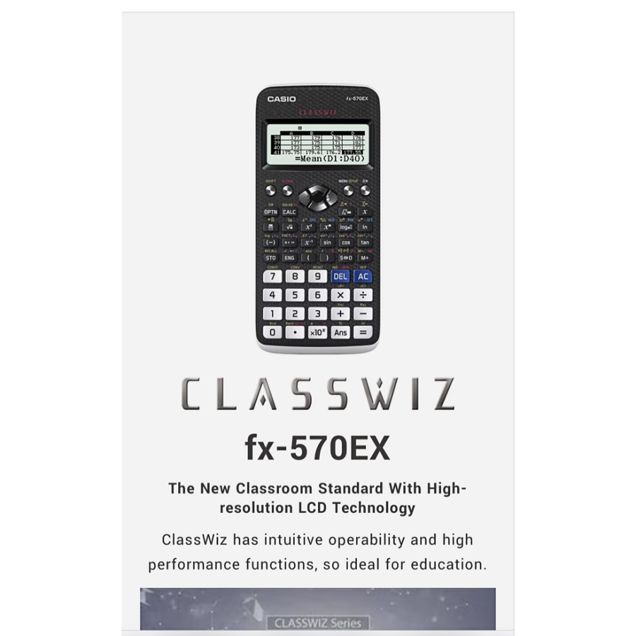Casio FX-570EX Standard Scientific Calculator