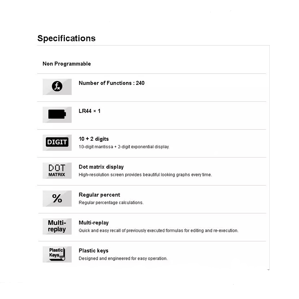 Casio FX-570MS-2nd Edition Standard Scientific Calculator