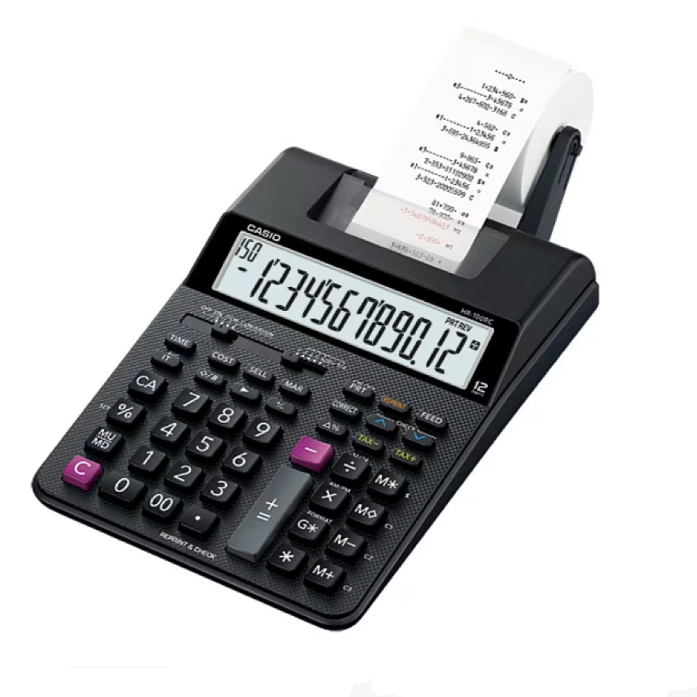 Casio HR-100RC 12-Digits Printing Calculator