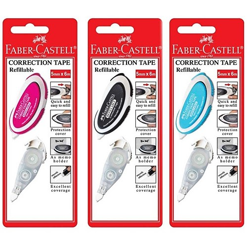 Faber-Castell Correction Tape One Touch With Refill
