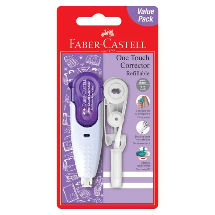 Faber-Castell 169204 One Touch Corrector BC + 1Refill 5mm x 6m