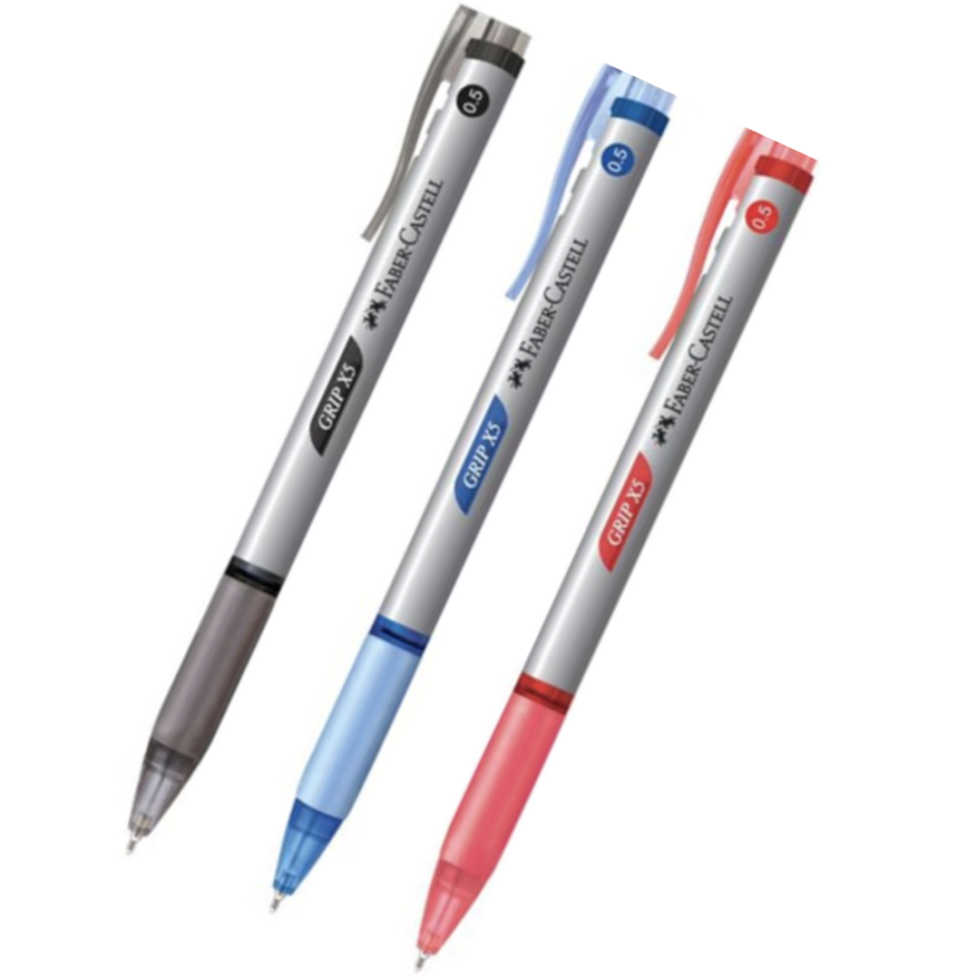 F/Castell Grip X5 Retractable Ball Pen 0.5mm