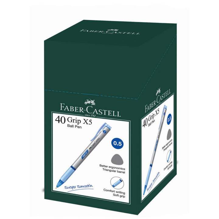 F/Castell Grip X5 Retractable Ball Pen 0.5mm