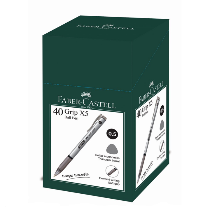 F/Castell Grip X5 Retractable Ball Pen 0.5mm