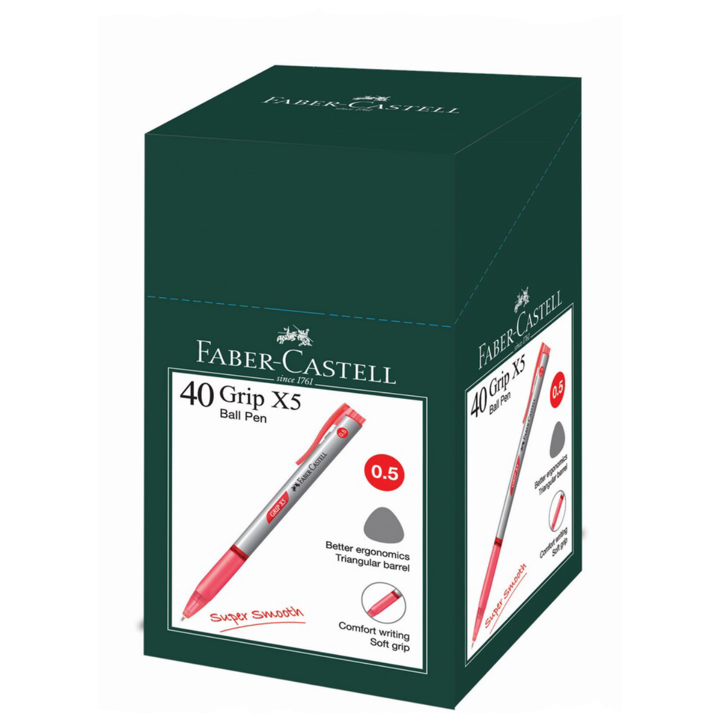 F/Castell Grip X5 Retractable Ball Pen 0.5mm