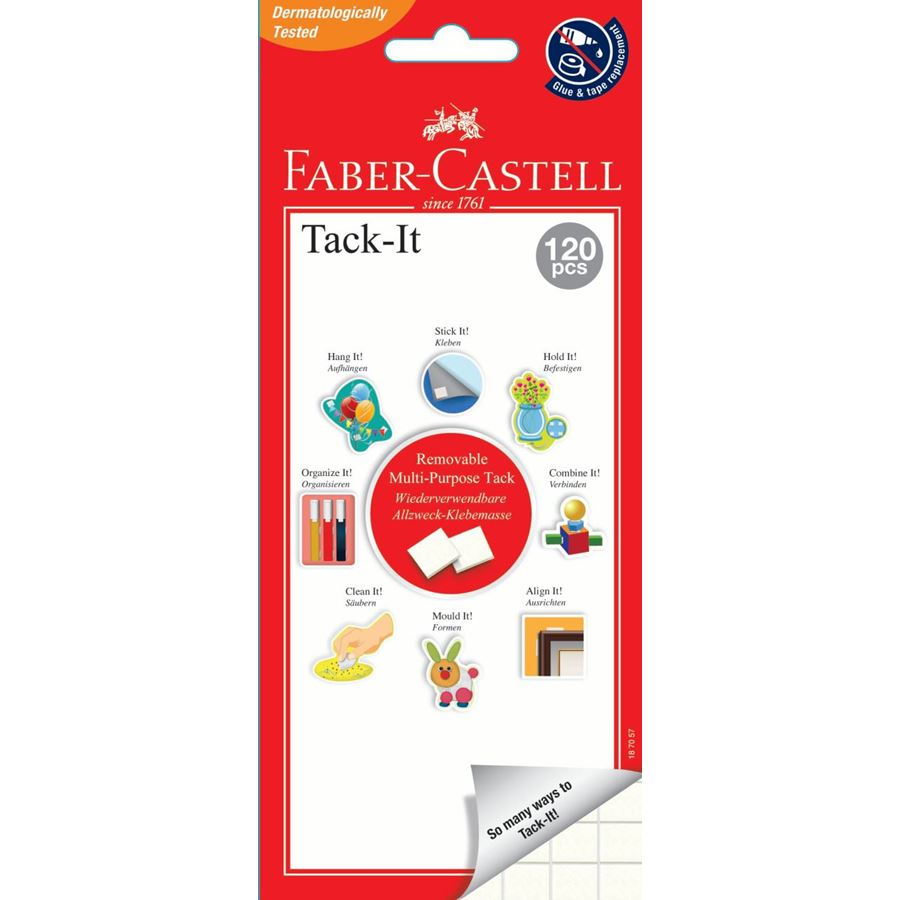 Faber-Castell Adhesive Tack-It 120pcs, 75g White