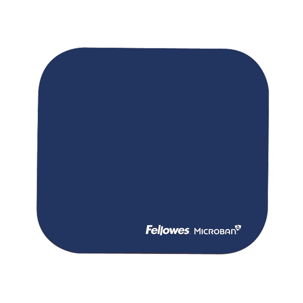 Fellowes 5933805 Microban Antibacterial Mouse Pad Navy