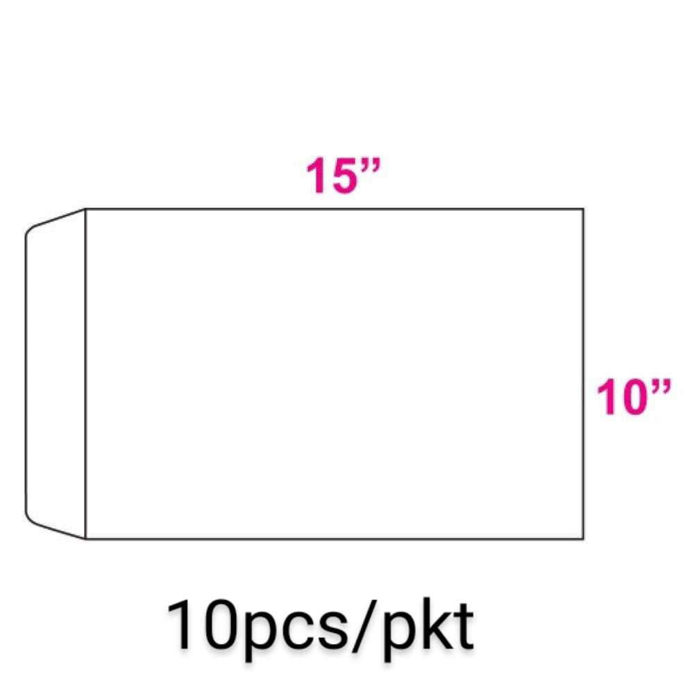 White Envelope 10" x 15" (10PCS/PKT)