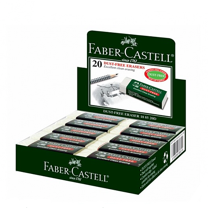 Faber-Castell 188552 (7085-20) Dust-free Eraser (20PCS/BOX)