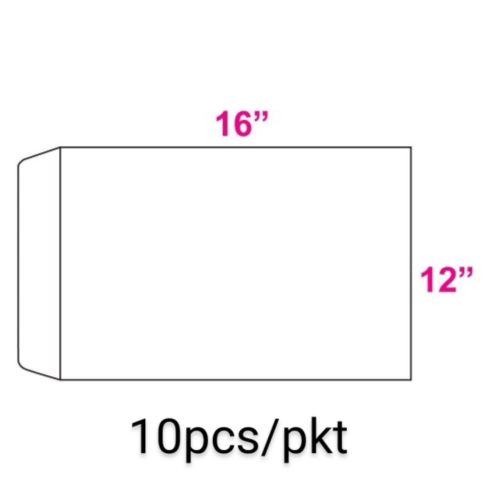 White Envelope 12" x 16" (10PCS/PKT)
