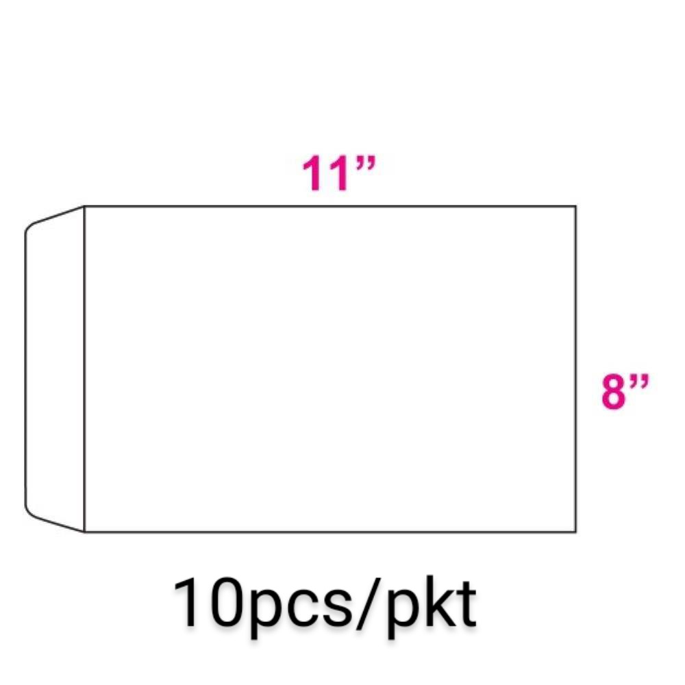 White Envelope 8" x 11" (10PCS/PKT)