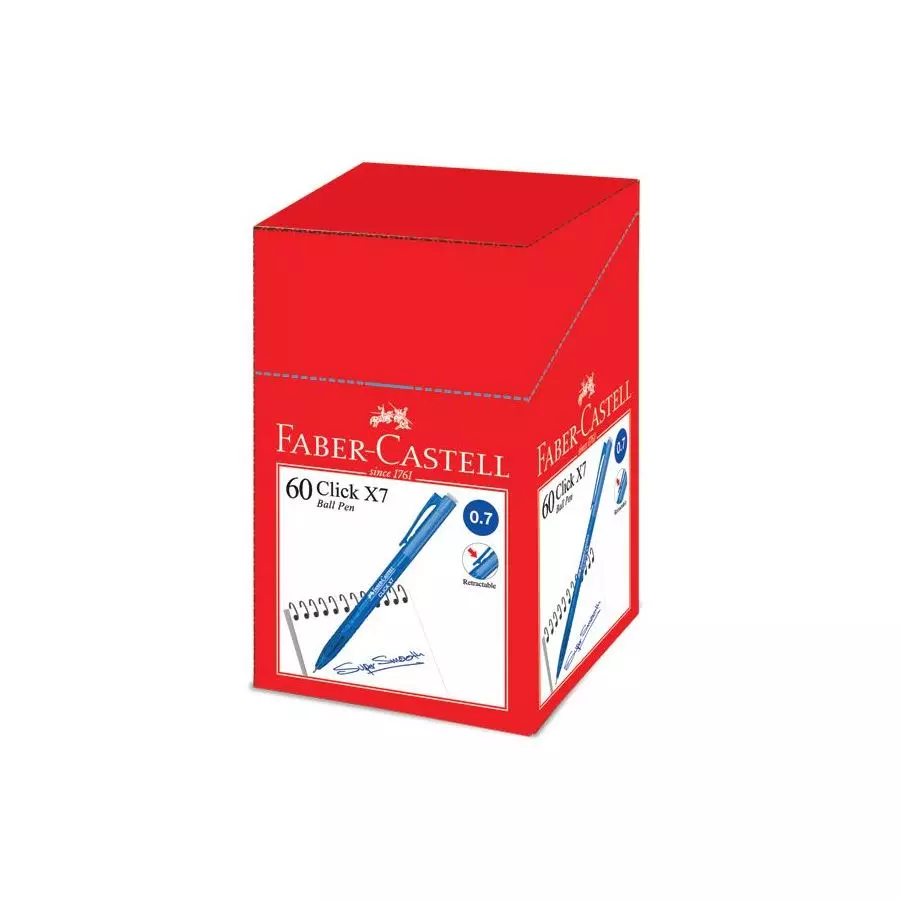 F/Castell Click X7 Click Ball Pen 0.7mm