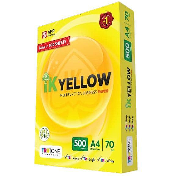 IK Yellow A4 Photocopy Paper 70gsm 500sheets