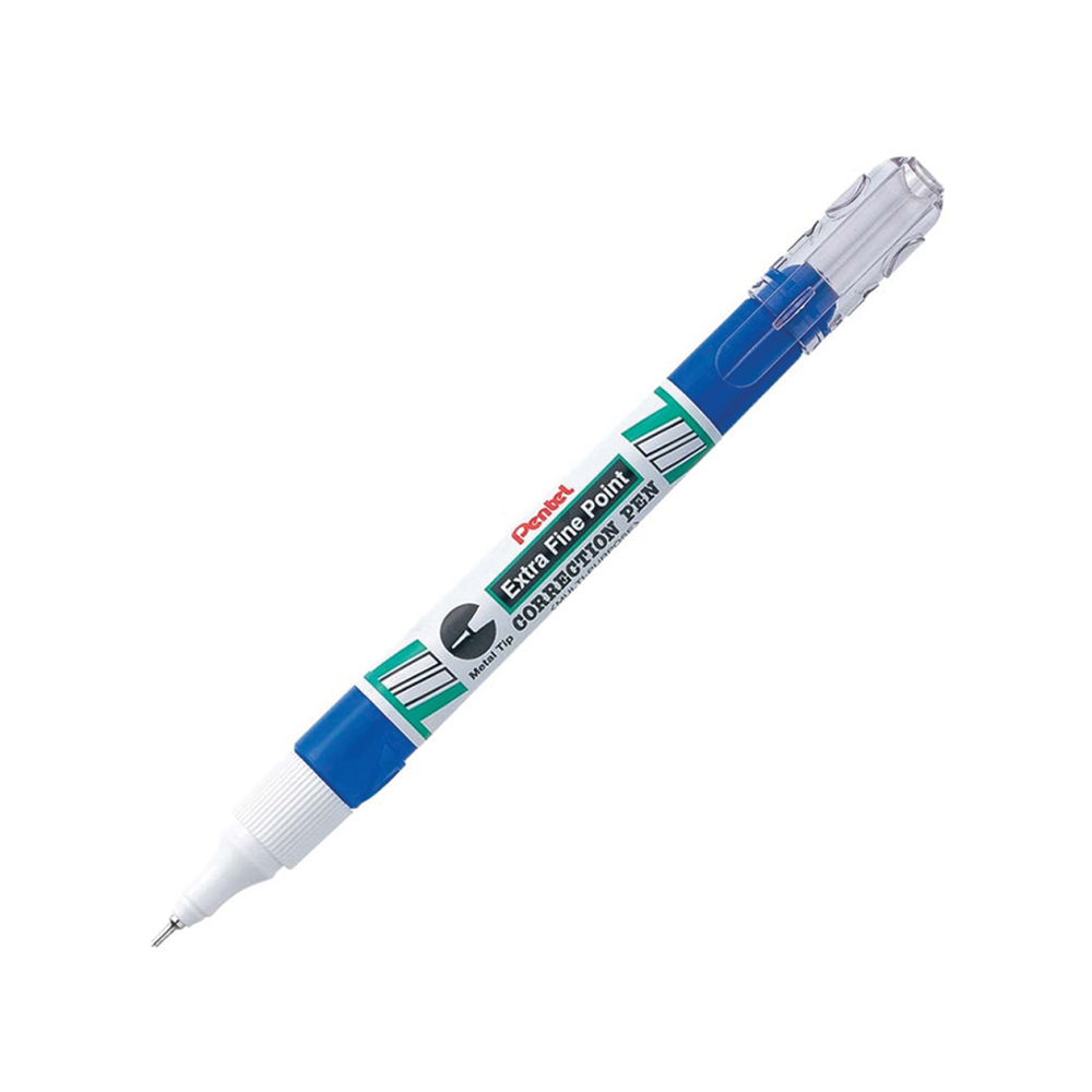 Pentel ZL72-W Correction Pen, Blue Pocket, Metal Tip, X-Fine Point (4.2ml)