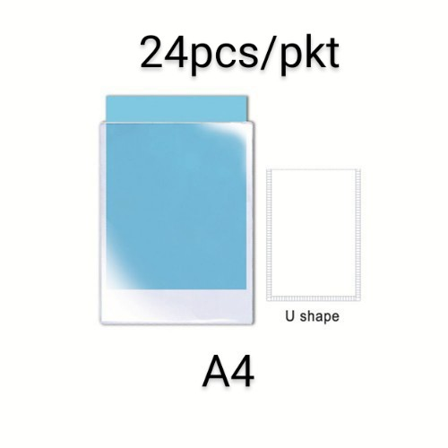 A4 PVC Transparent Document Holder - U-Shape