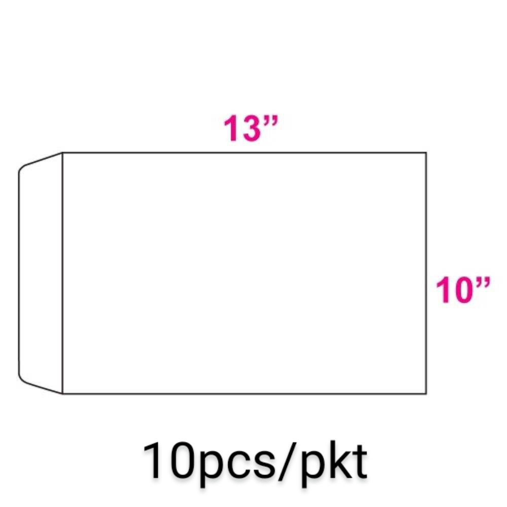 White Envelope 10" x 13" (10PCS/PKT)
