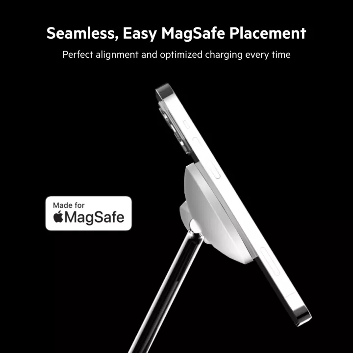 Belkin BoostCharge PRO 3-in-1 Wireless Charger with MagSafe 15W and Power Adapter (iPhone 14/13/12)