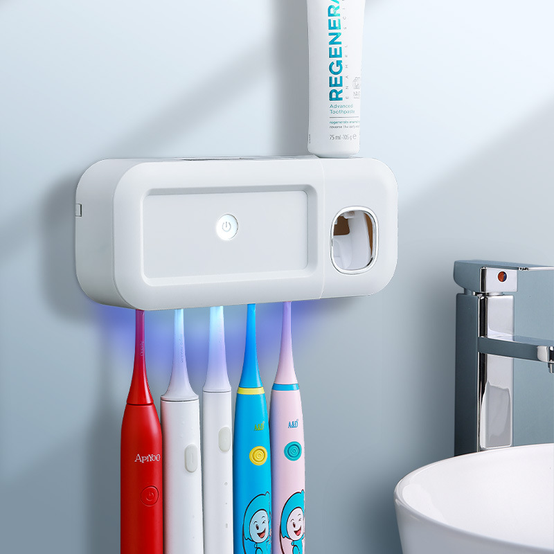 Smart Sterilization Toothbrush Holder Plus Automatic Toothpaste Squeezer
