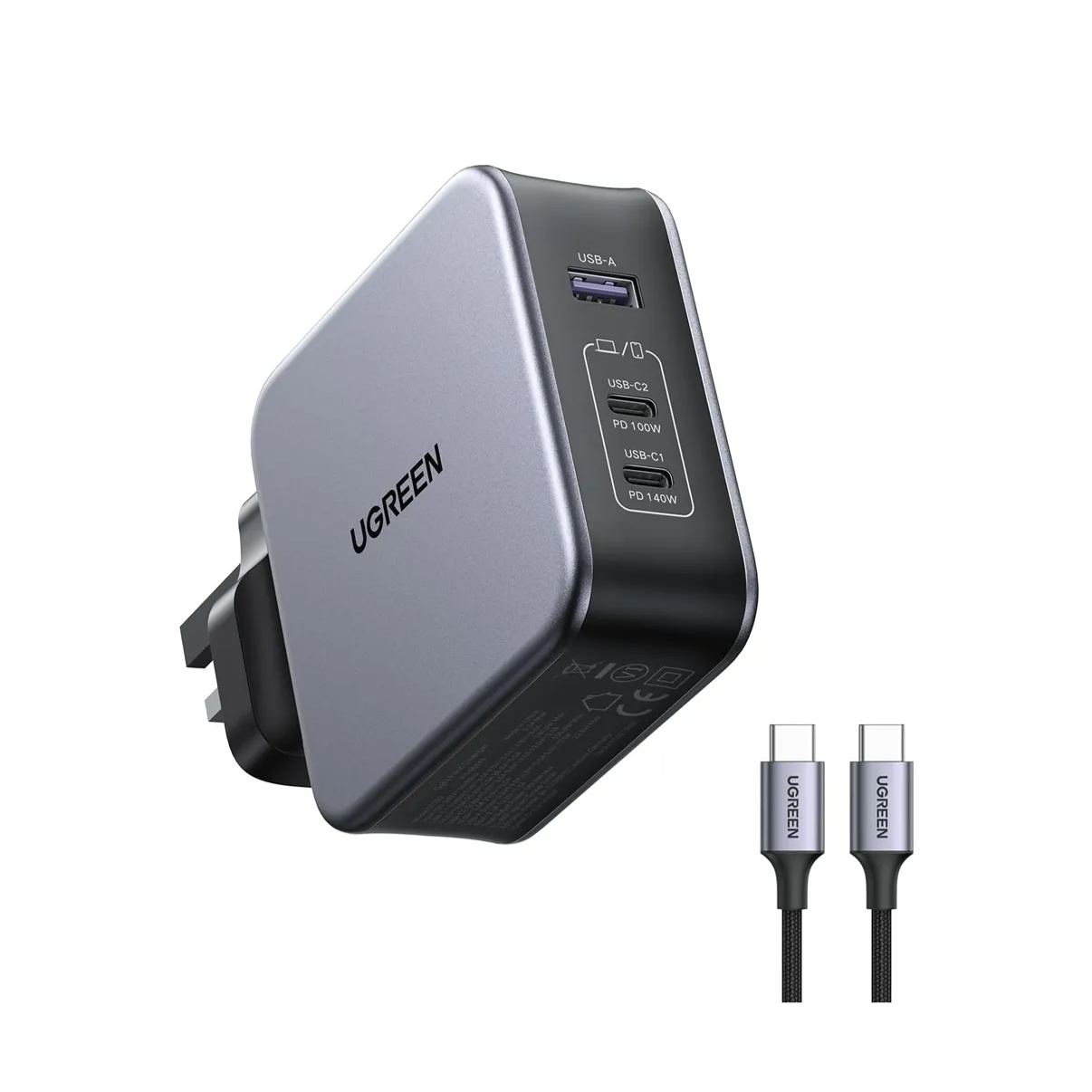 UGREEN 140W GaN Charger USB Fast Charger for Macbook Tablet Fast Charging