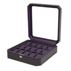 Windsor 15pcs Watch Box Black and Purple (4585.029)