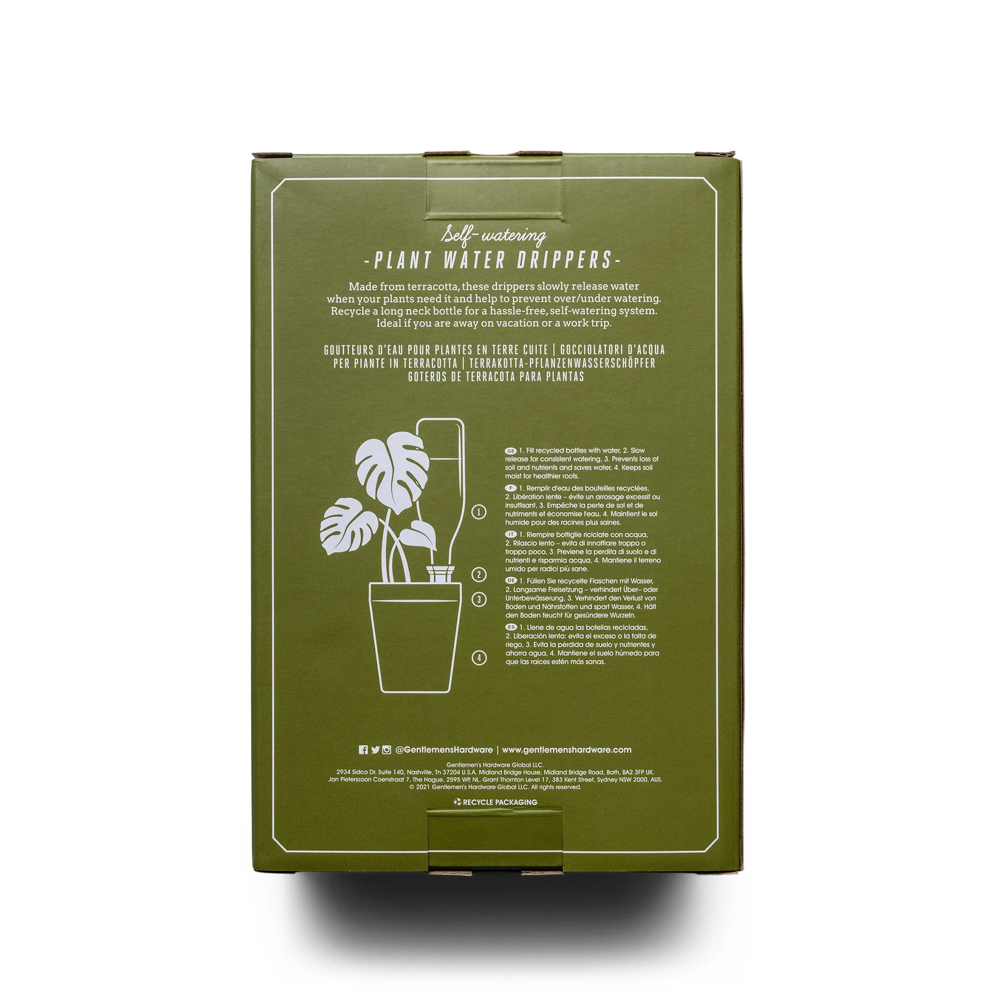 Terracotta Water Spikes, Set of Two Planter Waterer