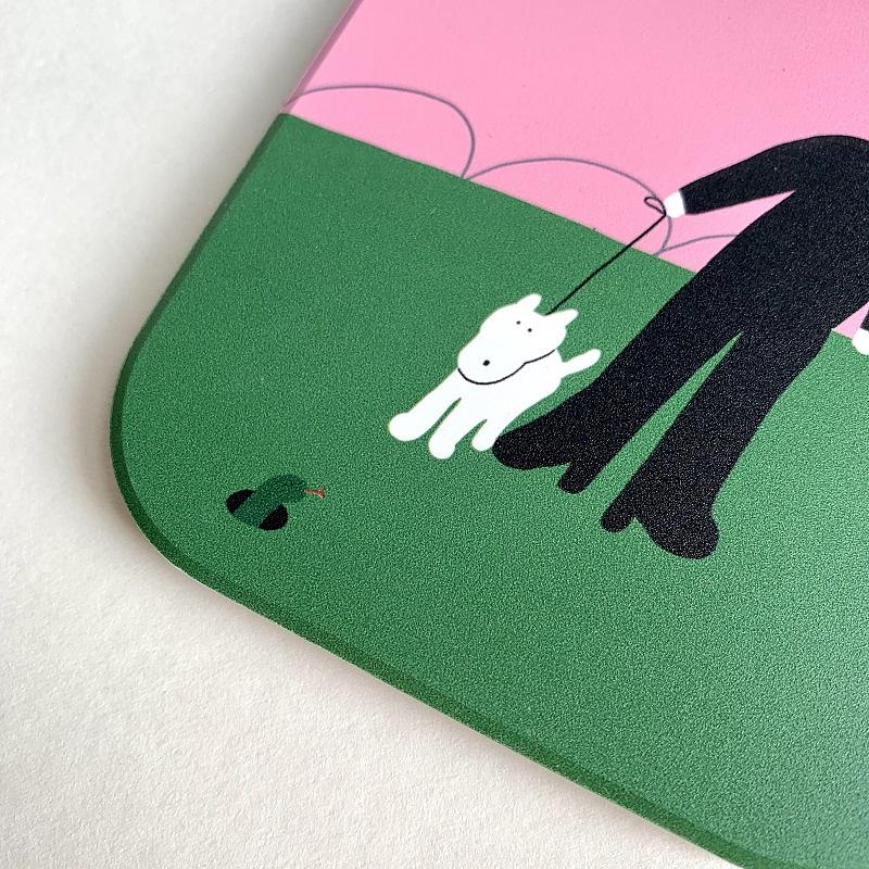 Taiwan Clay Coaster - Strolling Design