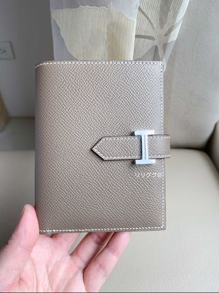 HERMES 折りたたみ財布 (エルメス)ベアン☆コンパクト財布☆エトープ/エトゥープ(3)