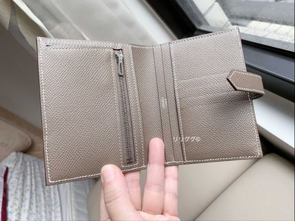 HERMES 折りたたみ財布 (エルメス)ベアン☆コンパクト財布☆エトープ/エトゥープ(6)