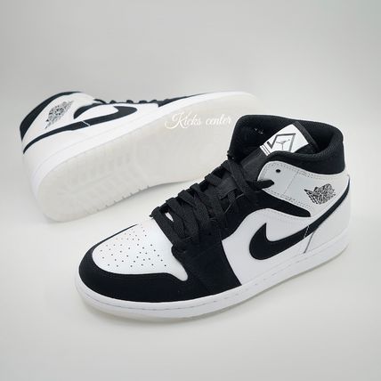 Nike スニーカー ★ナイキ★エアジョーダン1 ミッド "ブラック/ホワイト"(13)