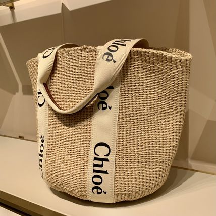Chloe かごバッグ 大人気!【Chloe】クロエ WOODY ラージバスケット かごバック(2)