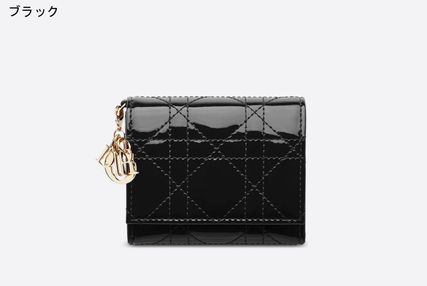 Dior 折りたたみ財布 Dior ディオール LADY DIOR ロータスウォレット ミニ財布 三折り(12)
