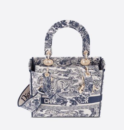 Dior ショルダーバッグ・ポシェット 【DIOR】2種類★LADY D-LITE ミディアムバッグ★M0565OTDT_M808(4)