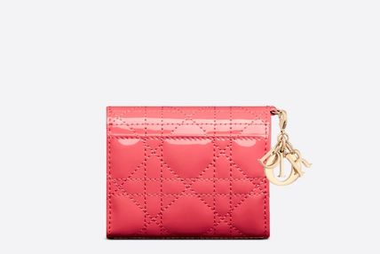Dior 折りたたみ財布 Dior ディオール LADY DIOR ロータスウォレット ミニ財布 三折り(15)