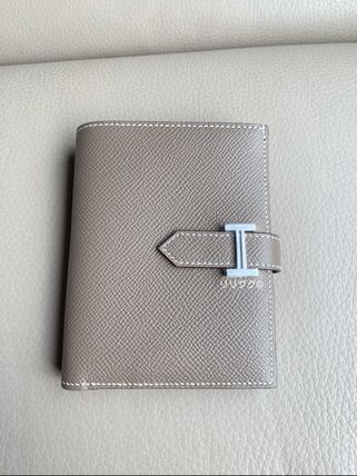 HERMES 折りたたみ財布 (エルメス)ベアン☆コンパクト財布☆エトープ/エトゥープ(7)