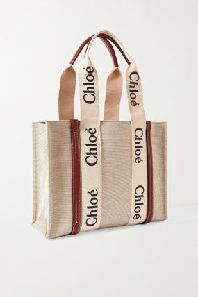 Chloe トートバッグ 関税送料込国内発送★CHLOE 　WOODY　ミディアムトートバッグ(3)