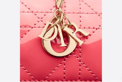 Dior 折りたたみ財布 Dior ディオール LADY DIOR ロータスウォレット ミニ財布 三折り(17)