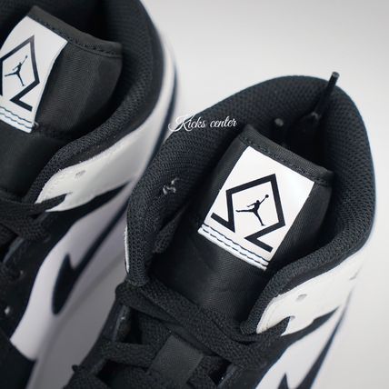 Nike スニーカー ★ナイキ★エアジョーダン1 ミッド "ブラック/ホワイト"(18)