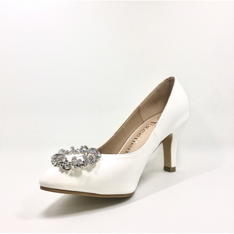Ivy White Stiletto Pumps