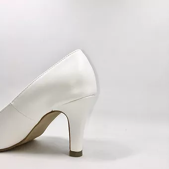 Ivy White Stiletto Pumps