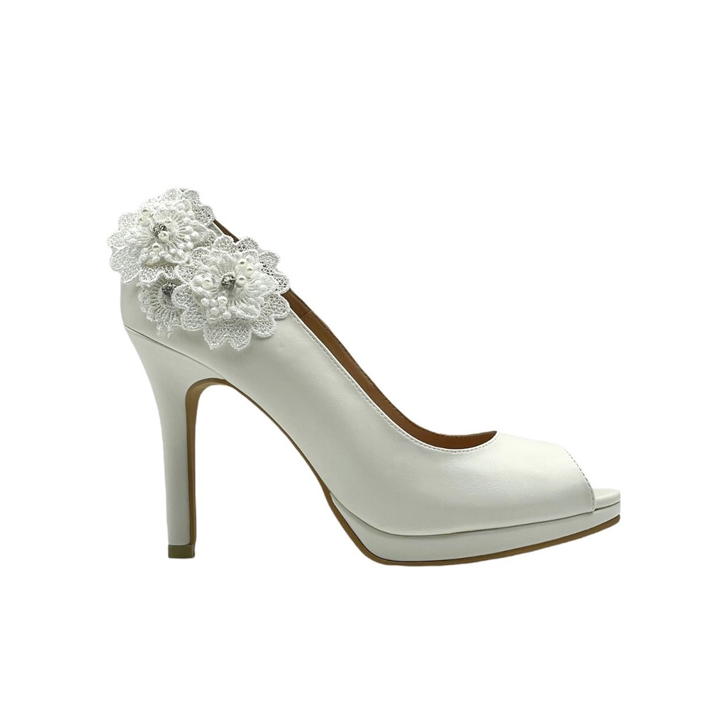 White peep toe on sale pumps