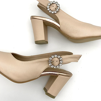 Lauryn Slingback Block Heel Pumps