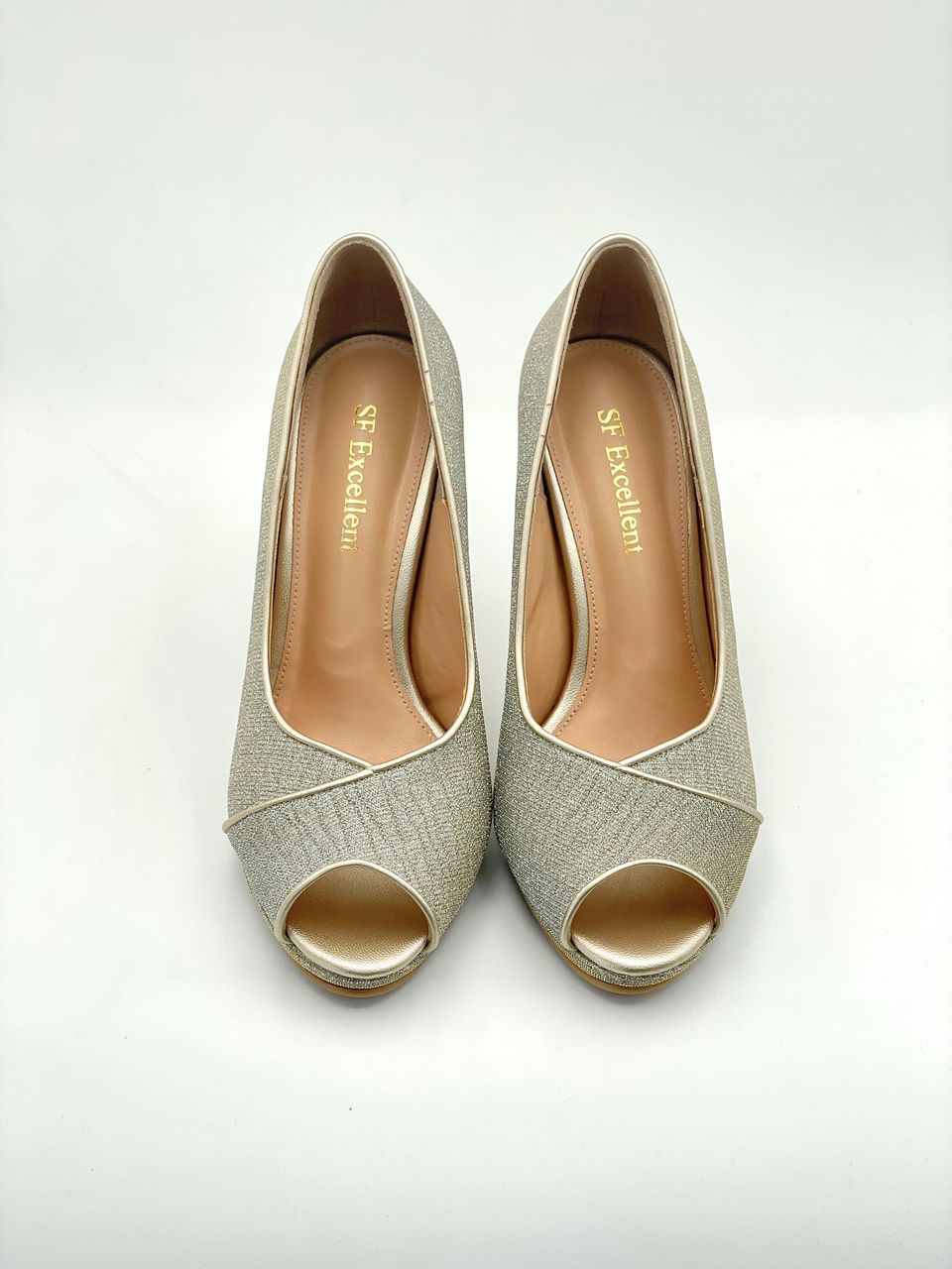 Selena Peep-toe Platform Pumps